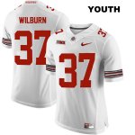 Youth NCAA Ohio State Buckeyes Trayvon Wilburn #37 College Stitched Authentic Nike White Football Jersey DW20E38RT